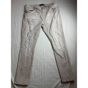 Legendary Status Jeans Mens Size 40 Gray Distressed Streetwear Cyber Grunge Moto